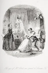 Die Augen von Mrs. Chick öffnen sich für Lucretia Tox, Illustration aus 